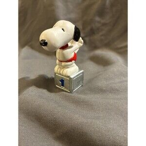 Snoopy Olympics Swimmer Figurine Peanuts Diver Diving 1965 Vintage